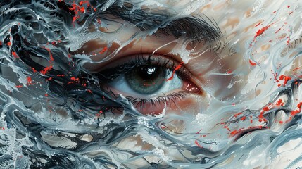 Displayed in the middle of tshirt