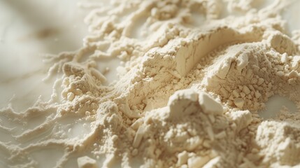 Obraz premium A realistic photograph of beige colored protein powder rippling.