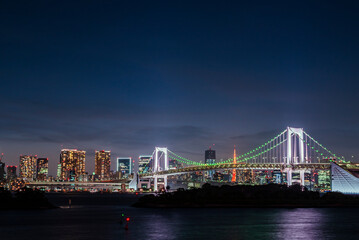 お台場海浜公園の夜景　東京都港区台場