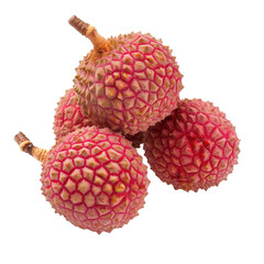 litchi m&ucirc;r et sucr&eacute; d&eacute;tour&eacute; sur fond transparent