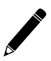 Pencil clip art design on plain white transparent isolated background for card, shirt, hoodie, sweatshirt, apparel, tag, mug, icon, poster or badge