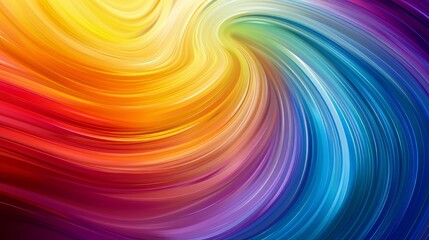 Abstract Swirling Rainbow Pattern