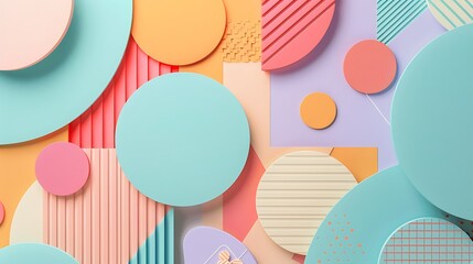 Abstract Colorful Geometric Shapes