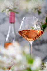 Rose wine glass