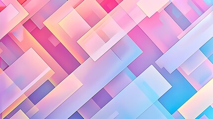 Abstract Geometric Pattern in Pastel Colors