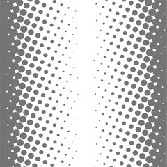 Halftone dots in a circle pattern set. Retro halftone textures