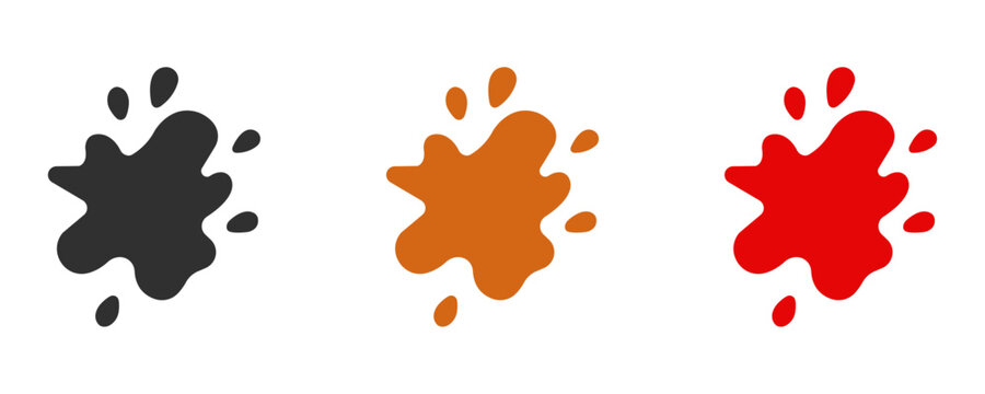 Mud and blood stains sign icon vector illustration