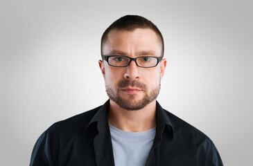 Obraz premium Smiling man portrait, lifestyle concept