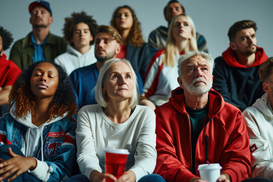 Group of Diverse People Watching Event