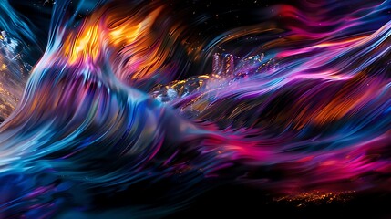 Abstract Swirling Colorscape