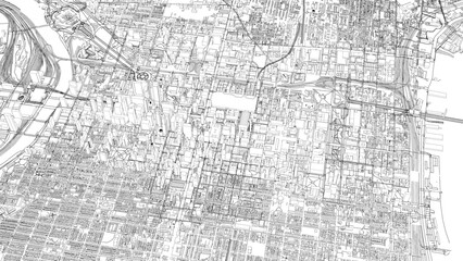 Fototapeta premium 3D illustration of city and urban in Philadelphia USA