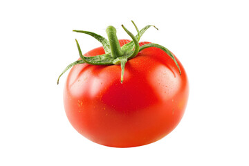 Fresh Tomato with Water Droplets