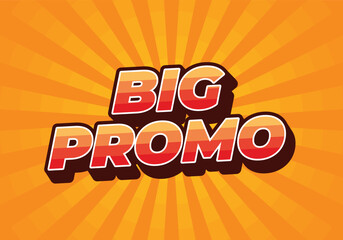 Big promo. Text effect in 3D look with good colors