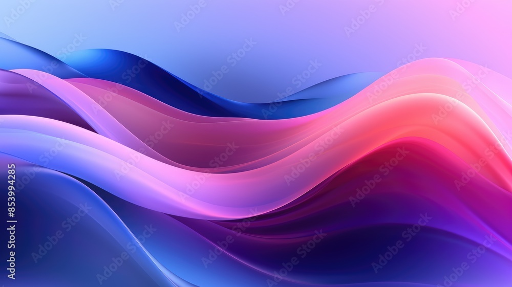 Poster abstract wavy pattern in vibrant pink and purple hues. abstract artwork with colorful waves that app