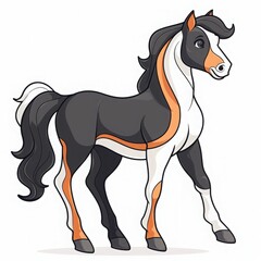 Obraz premium Chinese Crested competing in Equestrian Dressage (Indoor)