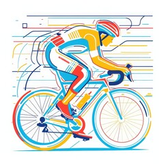 Fototapeta premium Russian Toy racing in Indoor Cycling (Track Cycling)
