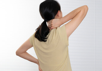 Female shoulder and neck pain