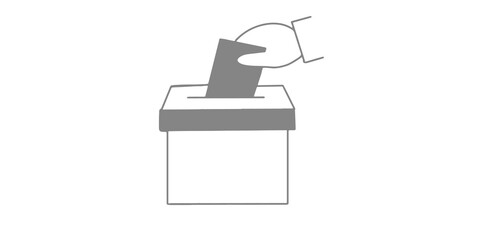 voting ballot box icon