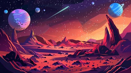 Space concept background design for the games