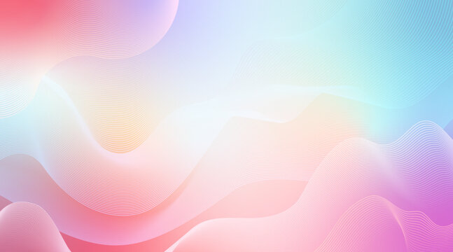Vibrant semi surreal rainbow colour pop background 