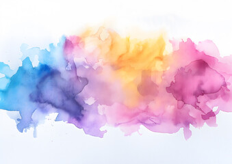 Colorful Abstract Watercolor Smoke Cascade Background