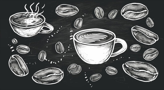 Chalkboard Coffee Beans
