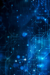 Digital Data Stream in Cyberspace - Abstract Technology Background