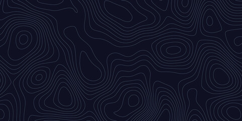 Abstract wavy topographic map. Abstract wavy and curved lines background. Abstract geometric topographic contour map background.	