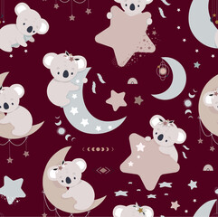 seamless pattern with bears