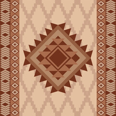 Decorative vector seamless traditional Design for clothing ethnic pattern and Native american indian motifs with background aztec tribal ornament handmade border beautiful art colorful.