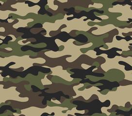 Fototapeta premium modern camouflage pattern, background repeat, military uniform texture, fashionable urban print