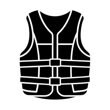 recommend clip art: life jacket icon silhouette vector illustration.