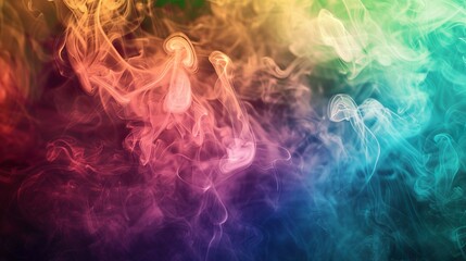 Fototapeta premium An experimental project using colored filters to capture the effect of different hues on smoke, creating a series of unique images.