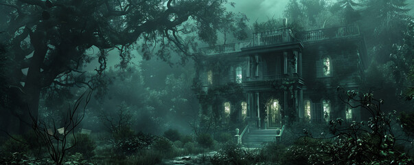 Adventures in a haunted mansion.