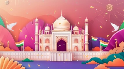 Indian Independence Day Banner , 5th August Banner Design , Independence Day Celebration Banner