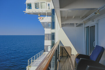 Luxurious ocean view or oceanview or outside balcony veranda cabin stateroom suite queen king...