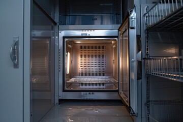 Fototapeta premium Stainless Steel Oven Door Open
