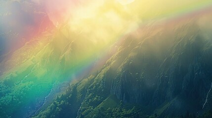 Rainbow in the mountainsRainbow in the mountains