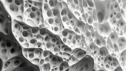 Microscopic View of Porous Organic Structure