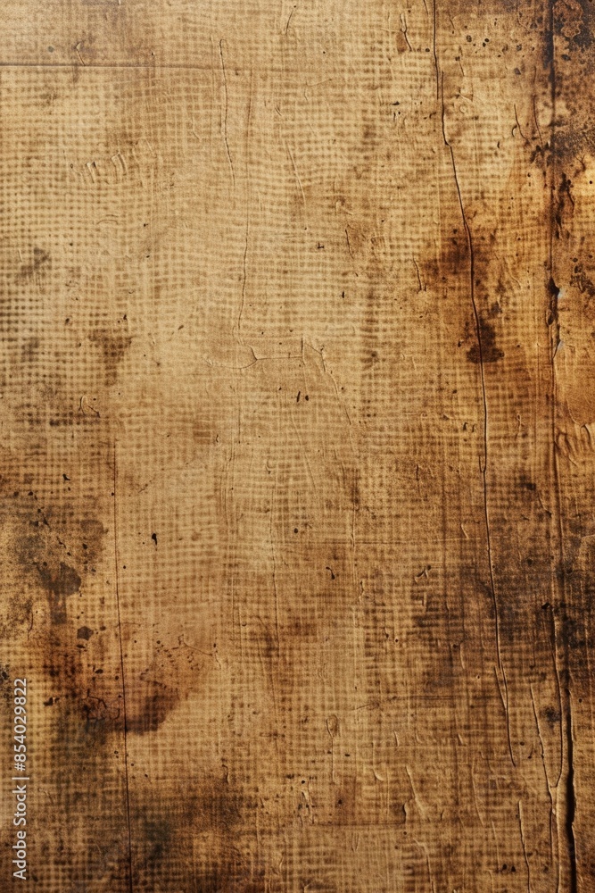 Poster a torn and stained piece of paper with writing or graphics unclear
