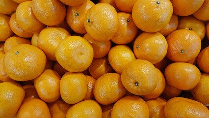 Oranges for sale in supermarket.