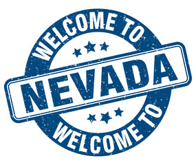 Welcome to Nevada stamp. Nevada round sign