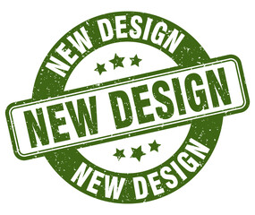 new design stamp. new design label. round grunge sign