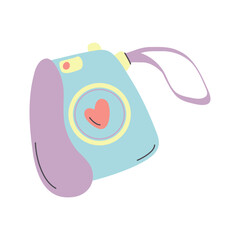 Foto camera device. Vector Illustration