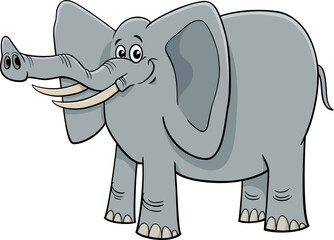funny cartoon elephant animal character