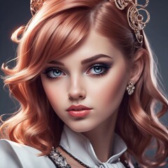 Fototapeta premium Portrait einer jungen Frau