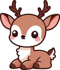 A cute Dear vector illustration 