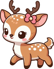 A cute Dear vector illustration 