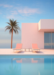Fototapeta premium Luxury swimming pool