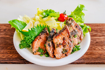 かつおのたたき漬け　竜田揚げ